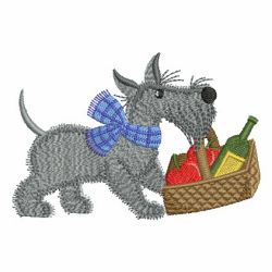 Cute Scottie Dog 03 machine embroidery designs