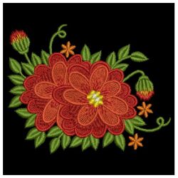 Dahlias 05(Lg) machine embroidery designs