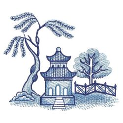 Blue Willow 2 05(Lg) machine embroidery designs