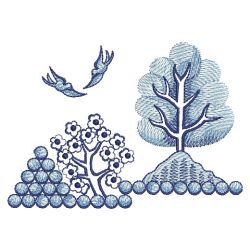 Blue Willow 2 07(Sm) machine embroidery designs