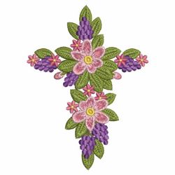 Flower Cross 02 machine embroidery designs