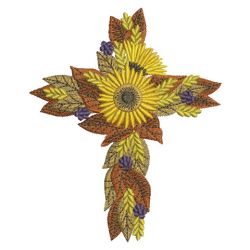 Flower Cross 03 machine embroidery designs