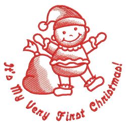 Baby's First Christmas 01(Sm) machine embroidery designs