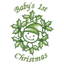 Baby's First Christmas 06(Lg) machine embroidery designs