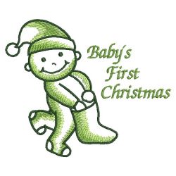 Baby's First Christmas 07(Md) machine embroidery designs