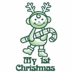 Baby's First Christmas 08(Md) machine embroidery designs
