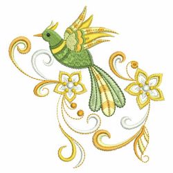 Jacobean Floral Birds 4 03(Md) machine embroidery designs