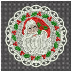 FSL Christmas Santa Ornaments 07 machine embroidery designs