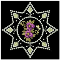 Candlewick Flower Quilt 04(Md) machine embroidery designs