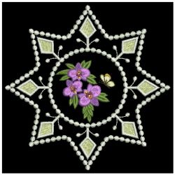 Candlewick Flower Quilt 09(Lg) machine embroidery designs