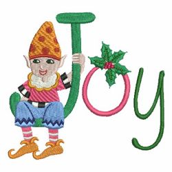 Joyful Elf 07 machine embroidery designs