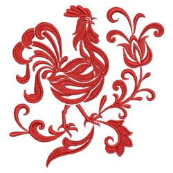 Damask Rooster 2(Sm) machine embroidery designs