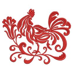 Damask Rooster 2 02(Sm) machine embroidery designs