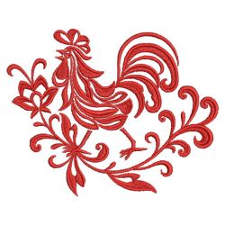 Damask Rooster 2 08(Sm) machine embroidery designs