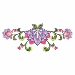 Jacobean Bloom Border 01 machine embroidery designs