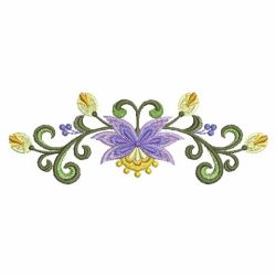 Jacobean Bloom Border 03 machine embroidery designs