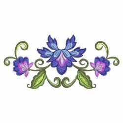 Jacobean Bloom Border 06 machine embroidery designs