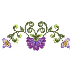 Jacobean Bloom Border 07 machine embroidery designs