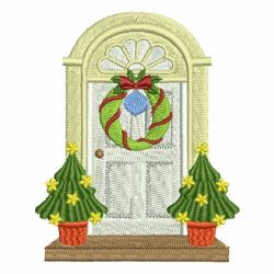 Christmas Door 01 machine embroidery designs