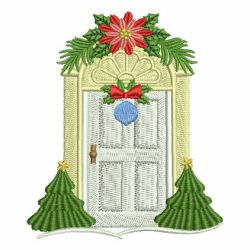 Christmas Door 02 machine embroidery designs