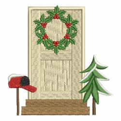 Christmas Door 04 machine embroidery designs