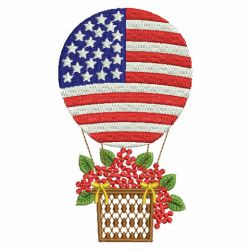 Patriotic Flowers 06(Md) machine embroidery designs
