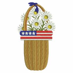 Patriotic Flowers 07(Lg) machine embroidery designs