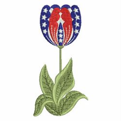 Patriotic Flowers 08(Lg) machine embroidery designs