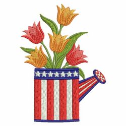 Patriotic Flowers 09(Md) machine embroidery designs