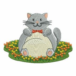 Fat Cat 01 machine embroidery designs