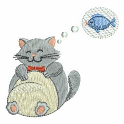 Fat Cat 02 machine embroidery designs