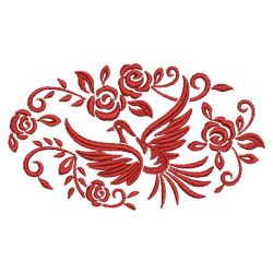 Dove and Roses 03(Lg) machine embroidery designs