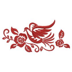 Dove and Roses 04(Lg) machine embroidery designs