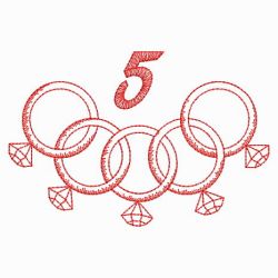 Redwork 12 Days Of Christmas 05(Md) machine embroidery designs