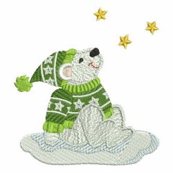 Christmas Polar Bear 05 machine embroidery designs