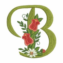 Rose Alphabet 02 machine embroidery designs