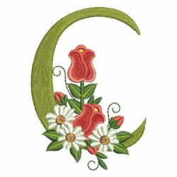 Rose Alphabet 03 machine embroidery designs