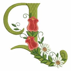 Rose Alphabet 12 machine embroidery designs