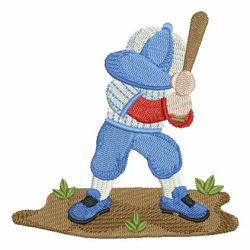 Baseball Player 10 machine embroidery designs