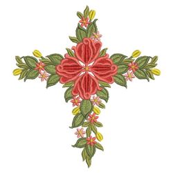 Rose Cross 2 02(Sm) machine embroidery designs