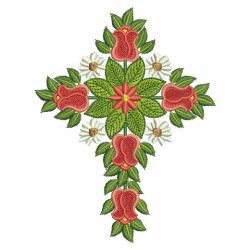 Rose Cross 2 07(Md) machine embroidery designs
