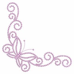 Candlewicking Butterfly Corner 04(Lg) machine embroidery designs