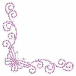 Candlewicking Butterfly Corner 05(Lg) machine embroidery designs