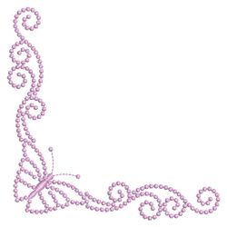 Candlewicking Butterfly Corner 06(Lg)