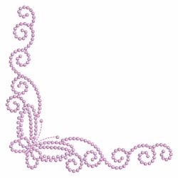 Candlewicking Butterfly Corner 07(Lg) machine embroidery designs