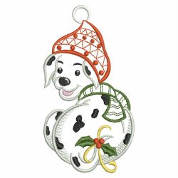 Vintage Christmas Dalmatian 09(Md) machine embroidery designs