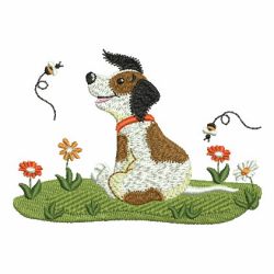 Playful Dog 02 machine embroidery designs