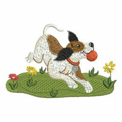 Playful Dog 06 machine embroidery designs