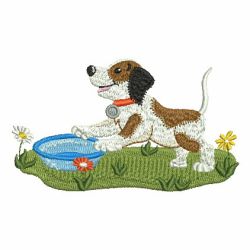 Playful Dog 08 machine embroidery designs