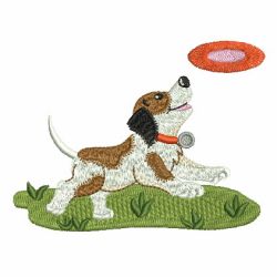 Playful Dog 09 machine embroidery designs